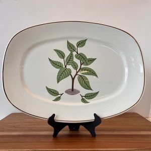 Vintage Taylor Smith Conversation Coffee Tree Serving Platter